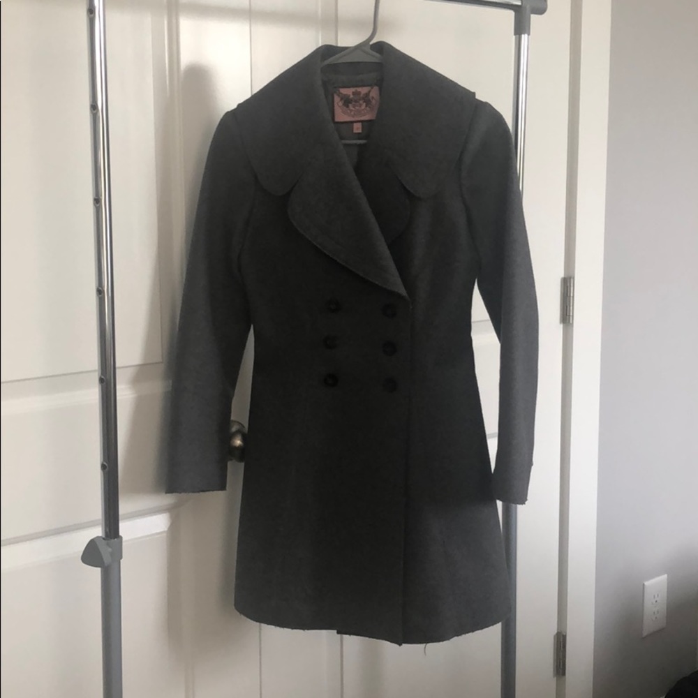 Juicy Couture Grey Peacoat